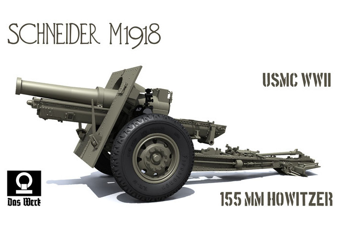 Das Werk - US 155mm Howitzer M1918 (1:35) - 35023 - MJ Modely.cz