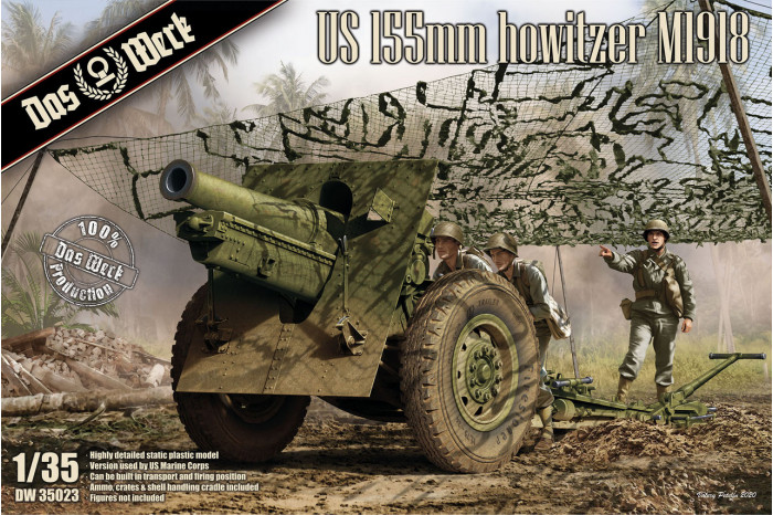 Das Werk - US 155mm Howitzer M1918 (1:35) - 35023 - MJ Modely.cz