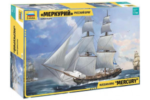 Model Kit loď 9067 - Russian brig Merkurii 19th cty. (1:100)