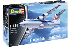 Plastic ModelKit letadlo 03791 - Bae 146 (RJ85) (1:144)