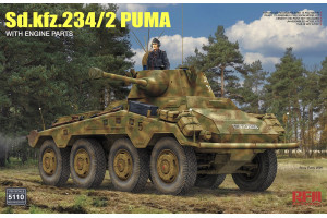 Sd.kfz 234/2 PUMA WITH ENGINE PARTS (1:35) - 5110