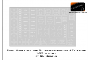 A7V Krupp Sturmpanzerwagen – Insignia and Crosses (1:35) - 35/827-026